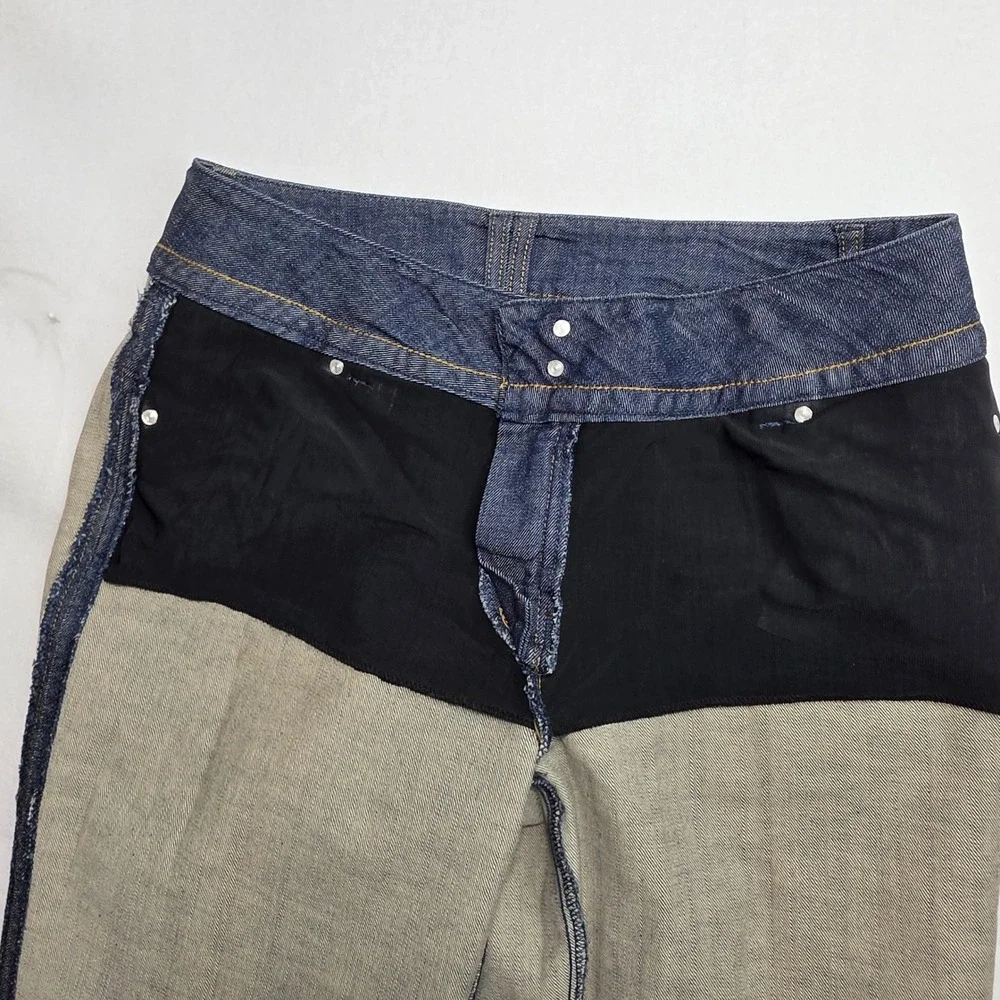 Monroe & Main Wide Leg Jeans Womens 14 Dark Wash Denim High Rise Trouser Pants